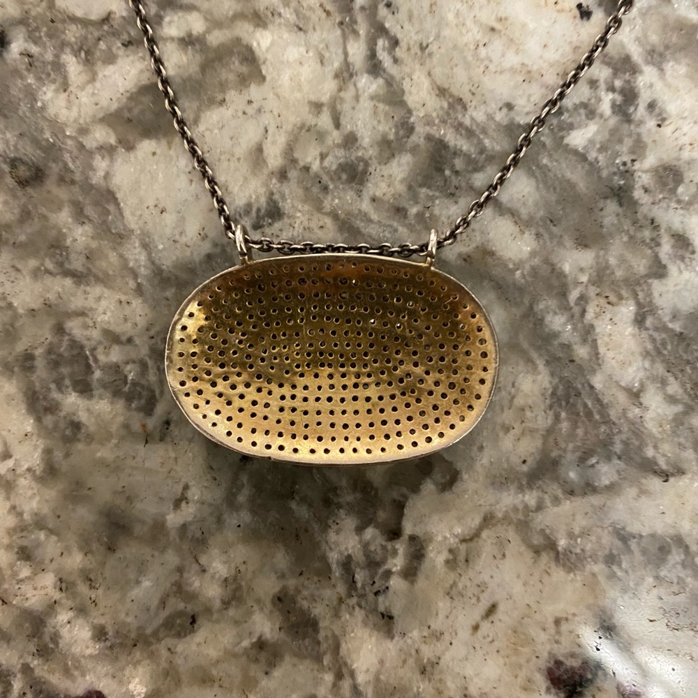 Black Diamond Pendant Necklace - Picture 3 of 5